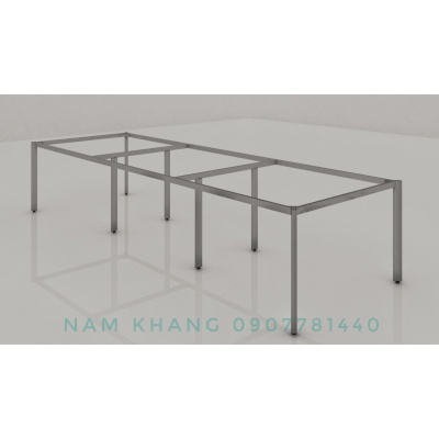 Khung chân Oval 6 chổ ngồi ( 1200 x 3600 , 1200 x 3000 , 1000 x 3000)