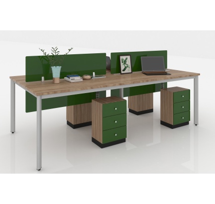 Chân bàn Oval 4 chổ ngồi (1200 x 2400 & 1200 x 2000)