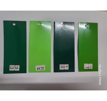 MÀU SƠN TĨNH ĐIỆN - xanh lá từ nhạt đến đậm