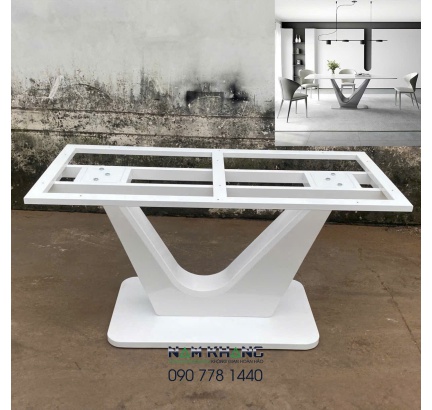 Chân bàn ăn CBA- 77 màu trắng