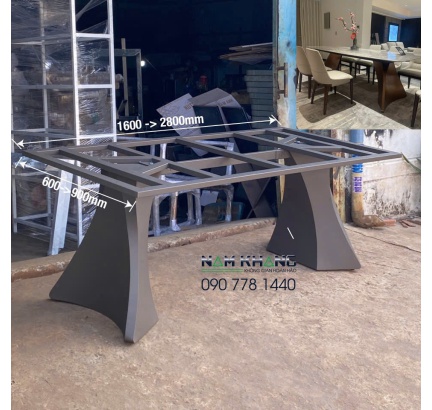 Chân bàn ăn CBA- 98 (màu xám )