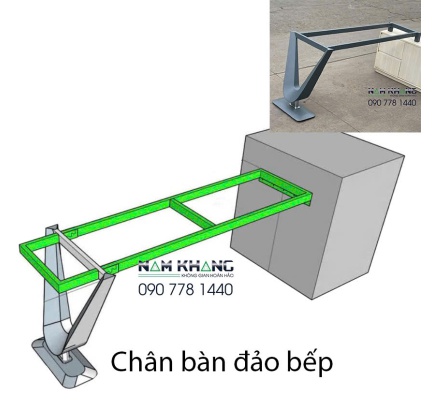 Chân bàn ăn đảo bếp CBA-91