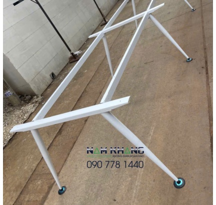 Chân côn C-style - Chân bàn nhân viên cụm 2 chỗ