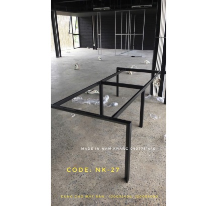 Chân tam giác khung U  - Chân bàn cụm 4 (1200x2400 , 1400x2800)