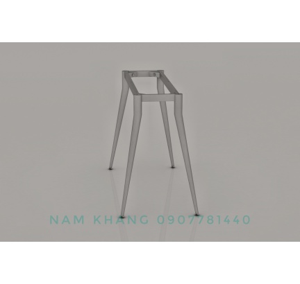 Khung chân côn bàn 1 người ngồi ( 600 x 1200 & 700 x 1400)