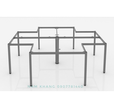 Khung chân vuông 4 người ngồi 4 góc (2400 x 2400 - 2800 x 2800)