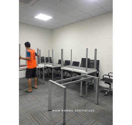 Chân tam giác khung U  - Chân bàn nhân viên