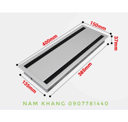 Nắp nhôm mở 2 chiều A43 (400X150)